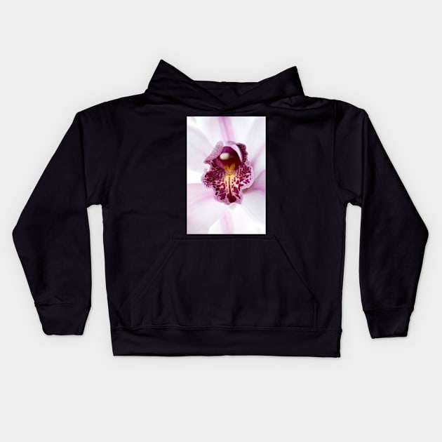 Pink orchid Kids Hoodie by homydesign